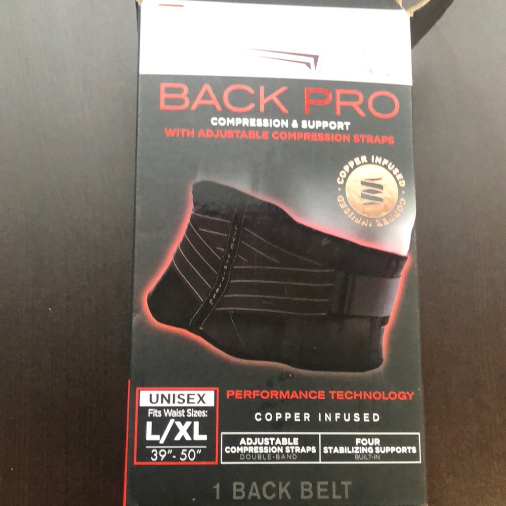 Copper Fit Pro Back Belt Compression Brace, Large/X-Large